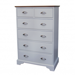 HOLM Painted 30" 2 over 4 Chest of Drawers